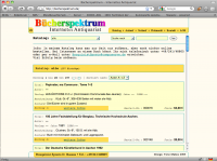 Screenshot von www.bücherspektrum.de