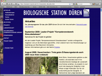 Screenshot Biologische Station DÃ¼ren