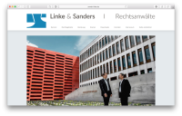 Screenshot RechtsanwÃ¤lte Linke & Sanders